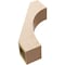 Ekena Millwork 5-inch W x 16-inch D x 22-inch H Westlake Rough Cedar Woodgrain TimberThane Knee Brace, Primed BRCUR05X16X22WTLRCPR - alternate 4